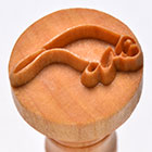 MKM Manatee 2.5cm wood stamp